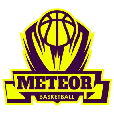 Meteor Basketball Logo Template Thumbnail